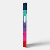 Coques Case-Mate iPhone Stripes colorées simples motif Texogramme (Verso / Droite)