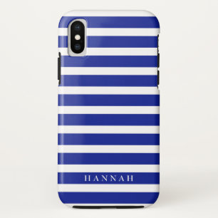 Case-Mate iPhone Case Stripes de voile bleu personnalisées