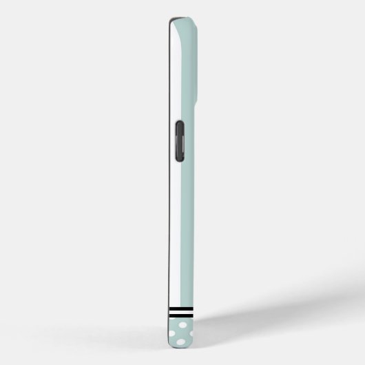 Coques Case-Mate iPhone Stripes et points turquoises Samsung personnalisé (Verso / Droite)