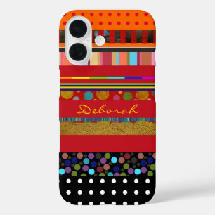 Coques iPhone 16 Stripes invisibles personnalisées