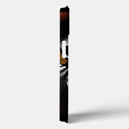 COQUES Case-Mate iPhone STRIPES ORANGE ET NOIR (Verso / Droite)