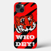 COQUES Case-Mate iPhone STRIPES ORANGE ET NOIR (Verso)