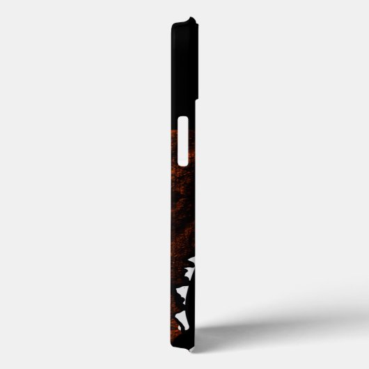 COQUES Case-Mate iPhone STRIPES ORANGE ET NOIR (Verso / Droite)