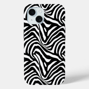 Coque Pour iPhone 15 Stripes Zèbre Classique