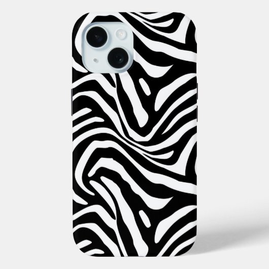 Coques Case-Mate iPhone Stripes Zèbre Classique (Verso)