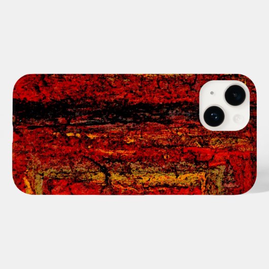 Coques Case-Mate iPhone Structure Abstrait Afrique rouge (Verso (horizontal))