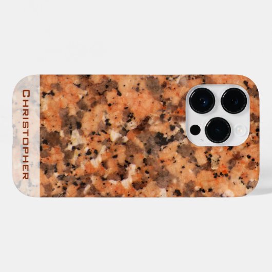 Coques Case-Mate iPhone Structure de roche de placette Motif pointillé ave (Verso (horizontal))