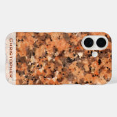 Coques Case-Mate iPhone Structure de roche de placette Motif pointillé ave (Verso (horizontal))