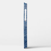 Coques Case-Mate iPhone Structure en denim tissu Jeans bleu (Verso / Gauche)