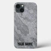 Coques Case-Mate iPhone Structure en granit en pierre grès gris (Verso)