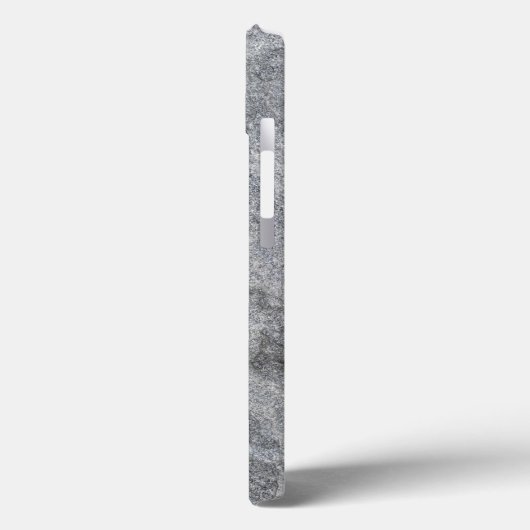 Coques Case-Mate iPhone Structure en granit en pierre grès gris (Verso / Gauche)