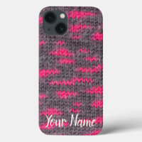 Structure en laine Knit aux couleurs rose et gris