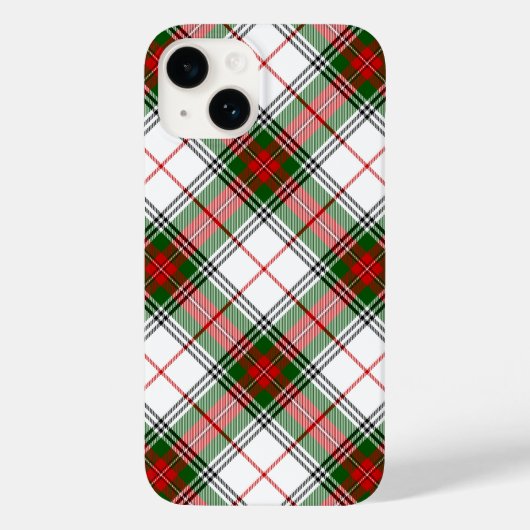 Coques Case-Mate iPhone Stuart / Stewart Red Green White Plaid (Verso)