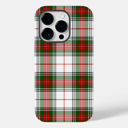 Coques Case-Mate iPhone Stuart / Stewart Red Green White Plaid (Verso)