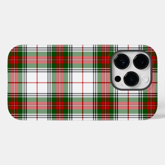 Coques Case-Mate iPhone Stuart / Stewart Red Green White Plaid (Verso (horizontal))