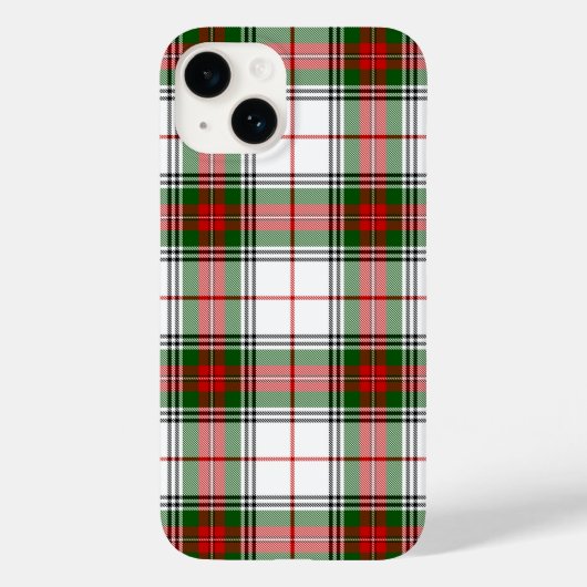 Coques Case-Mate iPhone Stuart / Stewart Red Green White Plaid (Verso)
