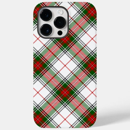 Coques Case-Mate iPhone Stuart / Stewart Red Green White Plaid (Verso)