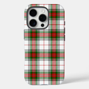Coques iPhone 16 Pro Stuart / Stewart tartan blanc rouge vert plaid