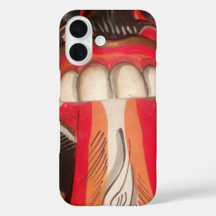 Coques iPhone 16 Stupéfier asiatique de Halloween de langue étrange