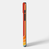 Coques Case-Mate iPhone Style 1970s Arched Stripes Motif géométrique (Verso / Gauche)