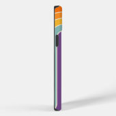 Coques Case-Mate iPhone Style 1970s Arched Stripes Motif géométrique (Verso / Droite)