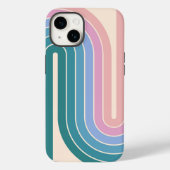 Coques Case-Mate iPhone Style 1970s Arched Stripes Motif géométrique (Verso)