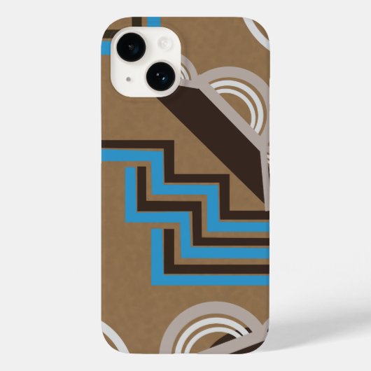 Coques Case-Mate iPhone Style Art Déco Design abstrait (Verso)