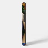 Coques Case-Mate iPhone Style Art Déco Elégant Femme avec Grandes Fleurs A (Verso / Gauche)