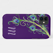 Coques Case-Mate iPhone Style Art Déco Nouveau Peacock Feathryl (Dos (Horizontal))