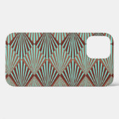 Coques Case-Mate iPhone Style Art Déco, texture transparente. (Verso (horizontal))