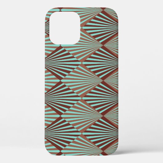 Coques Case-Mate iPhone Style Art Déco, texture transparente. (Verso)