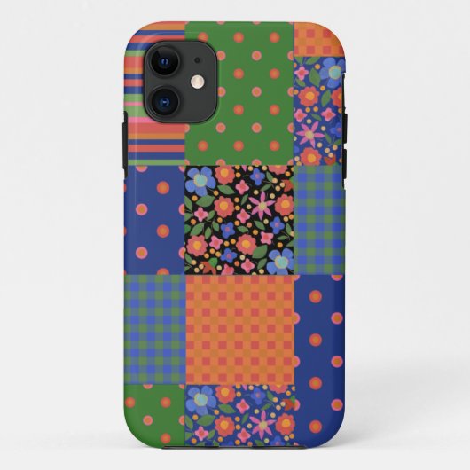 Coques Case-Mate iPhone Style Art populaire Faux Patchwork iPhone 5 Xtreme (Dos)