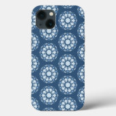 Coques Case-Mate iPhone Style Blue Mandala Moderne tendance (Verso)