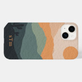 Coques Case-Mate iPhone Style Boho Terme Désert Abstrait Paysage (Verso (horizontal))