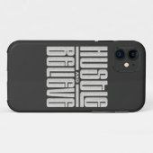 Coques Case-Mate iPhone Style brodé motivationnel, élégant et croyant (Dos (Horizontal))