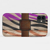 Coques Case-Mate iPhone Style Brown en bois moderne (Dos (Horizontal))