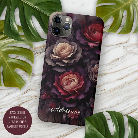 Coques Case-Mate iPhone Style chic Rose Art Art Botanique Peinture