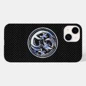 Coques Case-Mate iPhone Style Chrome Dragon Crest Carbon Impression (Verso (horizontal))