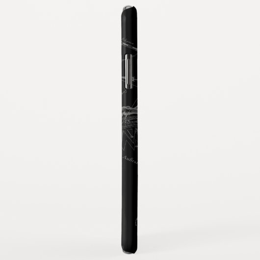 Coques Case-Mate iPhone Style Chrome Sagittarius Zodiac Connexion Hevelius (Dos/Droite)