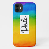 Coques Case-Mate iPhone Style d'aquarelle de fierté (Dos)