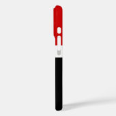Coques Case-Mate iPhone Style de bloc de couleur noir rouge (Verso / Gauche)