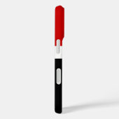 Coques Case-Mate iPhone Style de bloc de couleur noir rouge (Verso / Droite)
