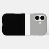 Coques Case-Mate iPhone Style de couleur gris blanc noir (Verso (horizontal))