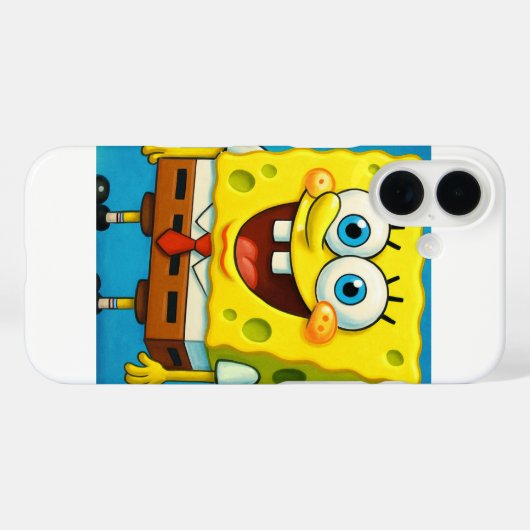 Coques Case-Mate iPhone Style de dessin amusant caractère jaune iPhone 16  (Verso (horizontal))