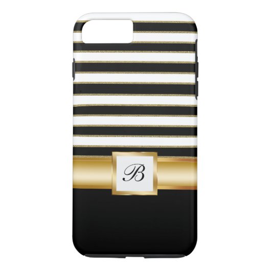 Coques Case-Mate iPhone Style de luxe d'or (Dos)