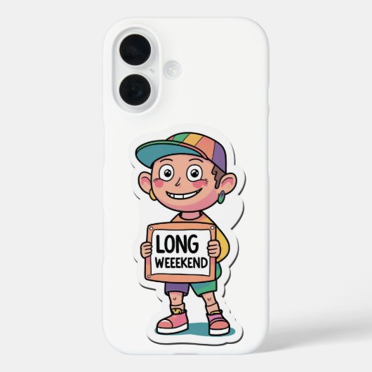 Coques Case-Mate iPhone Style de mème long week-end (Verso)