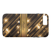 Coques Case-Mate iPhone Style de monogramme brillant (Dos (Horizontal))
