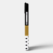 Coques Case-Mate iPhone Style de monogramme élégant (Verso / Gauche)