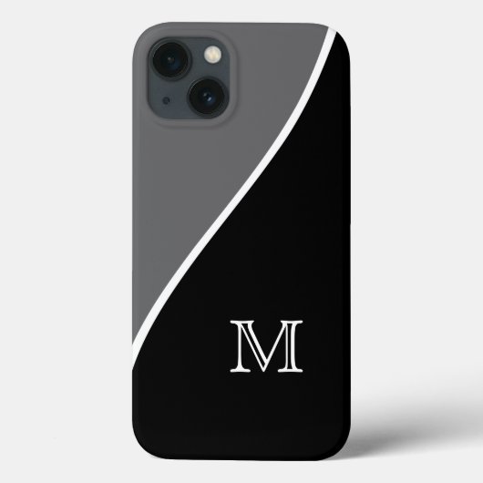 Coques Case-Mate iPhone Style de monogramme professionnel pour hommes (Verso)