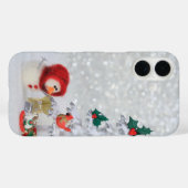 Coques Case-Mate iPhone style de Noël en arrêt sur image rétro (Verso (horizontal))